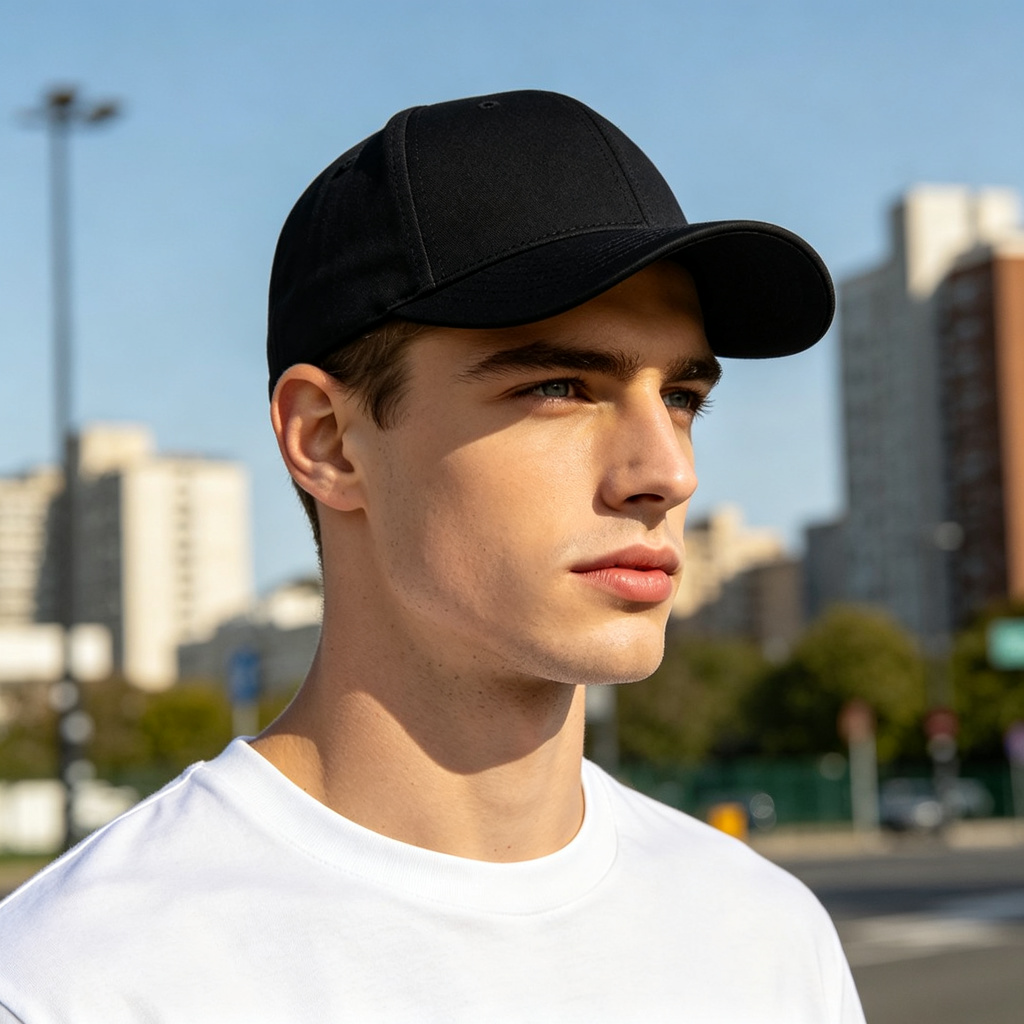 Black Classic Baseball Cap – Bild 3