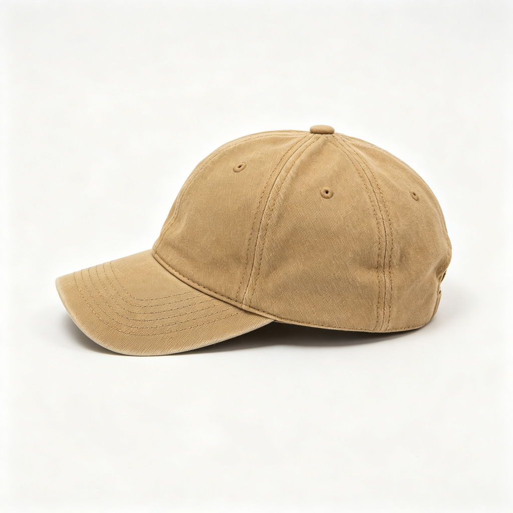 Khaki Washed Baseball Cap – Bild 2
