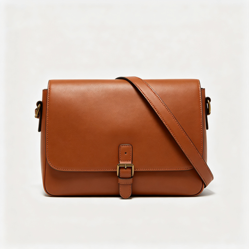Brown Leather Shoulder Bag – Bild 2