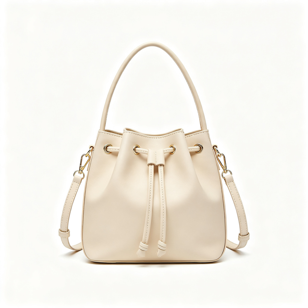 Beige Bucket Bag – Bild 2