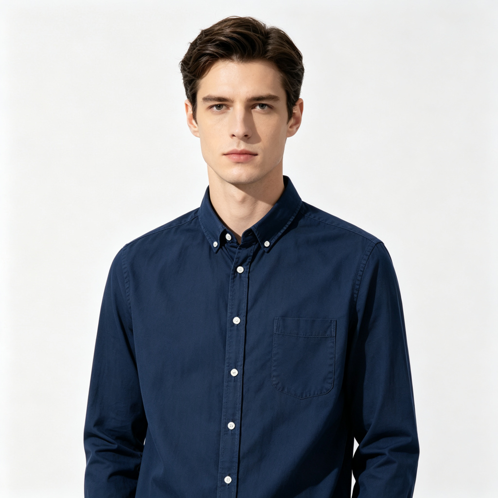 Navy Long Sleeve Shirt – Bild 4