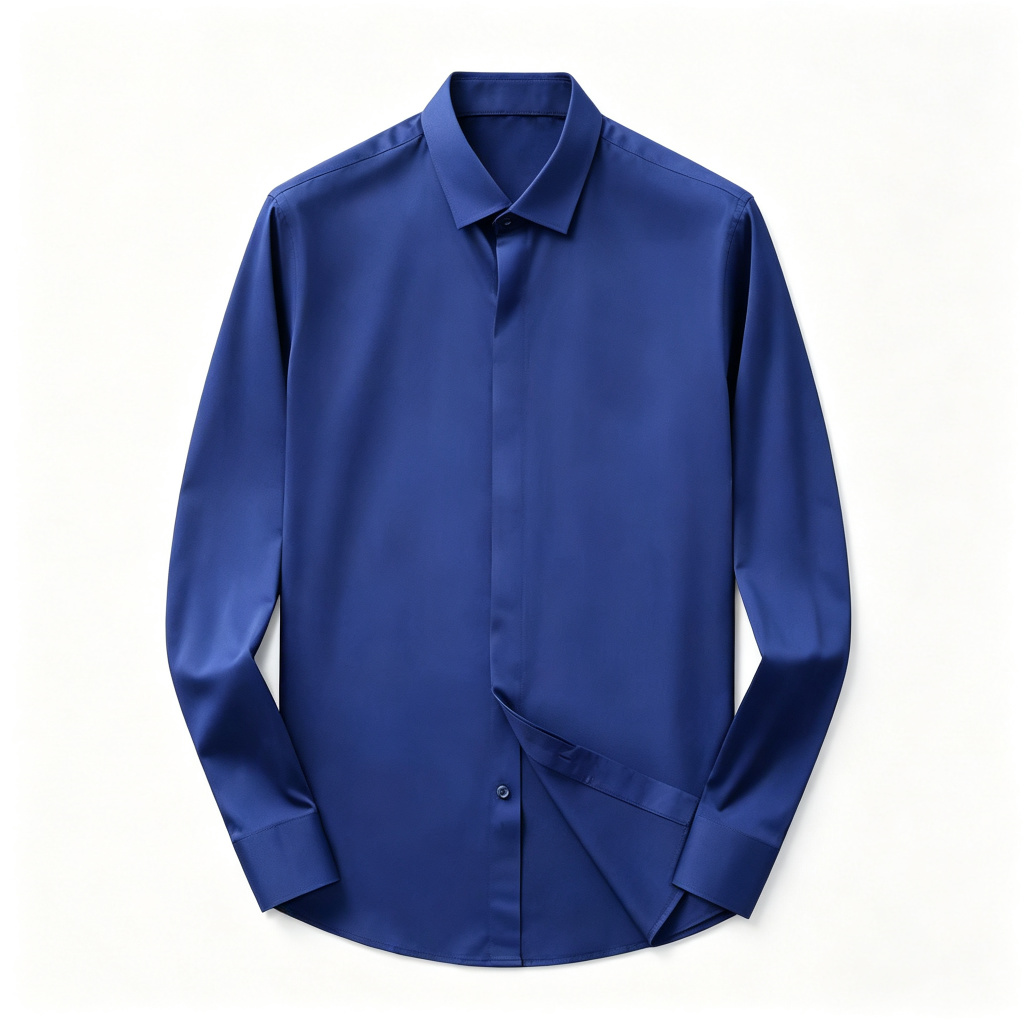 Royal Blue Long Sleeve Shirt – Bild 2