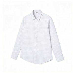 White Light Check Long Sleeve Shirt
