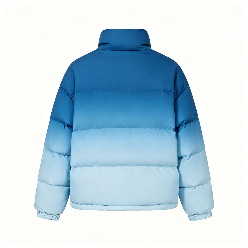 Blue Gradient Down Jacket – Bild 3