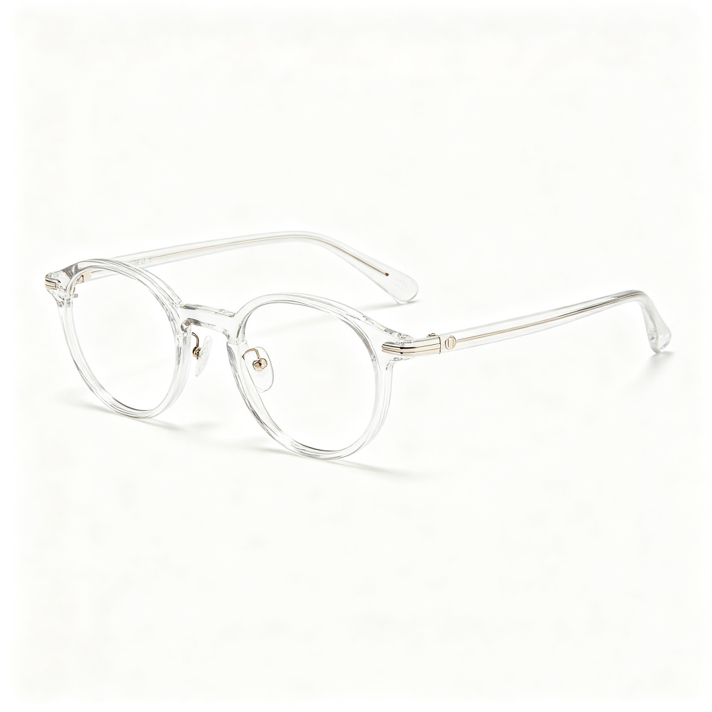 Clear Round Frame Optical Glasses – Bild 3