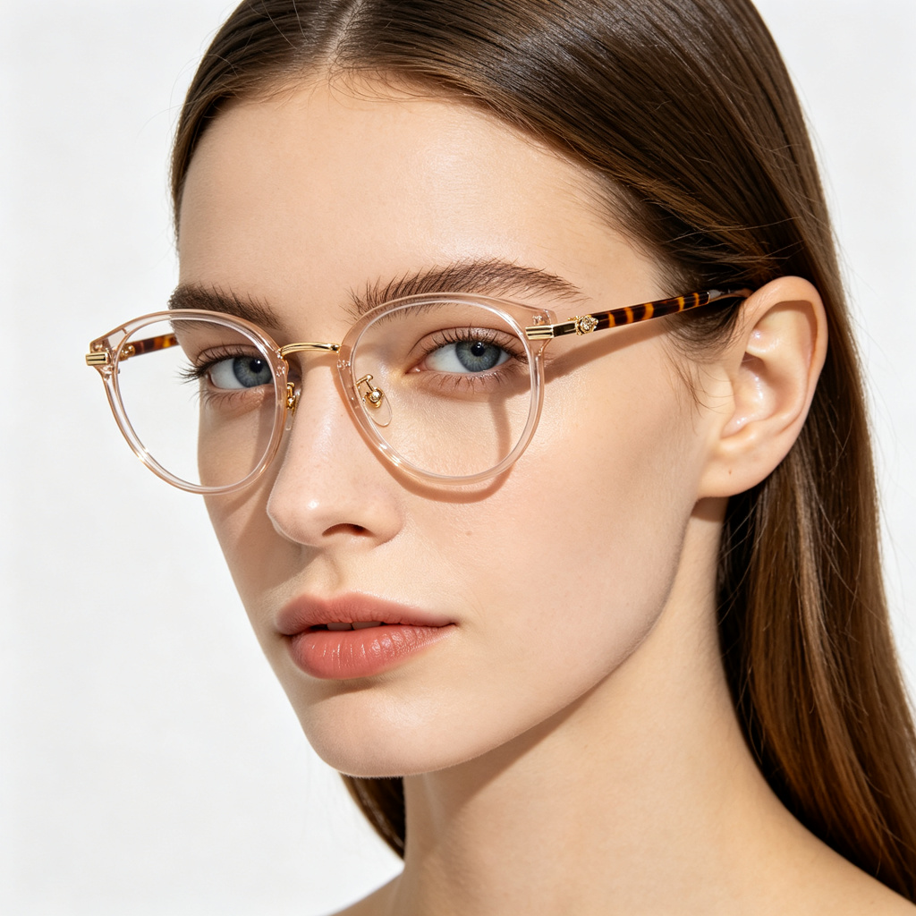 Clear Round Frame Optical Glasses – Bild 4