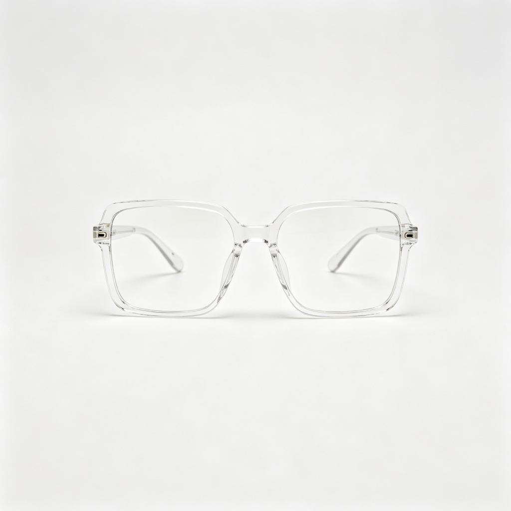 Clear Acetate Square Optical Glasses – Bild 2