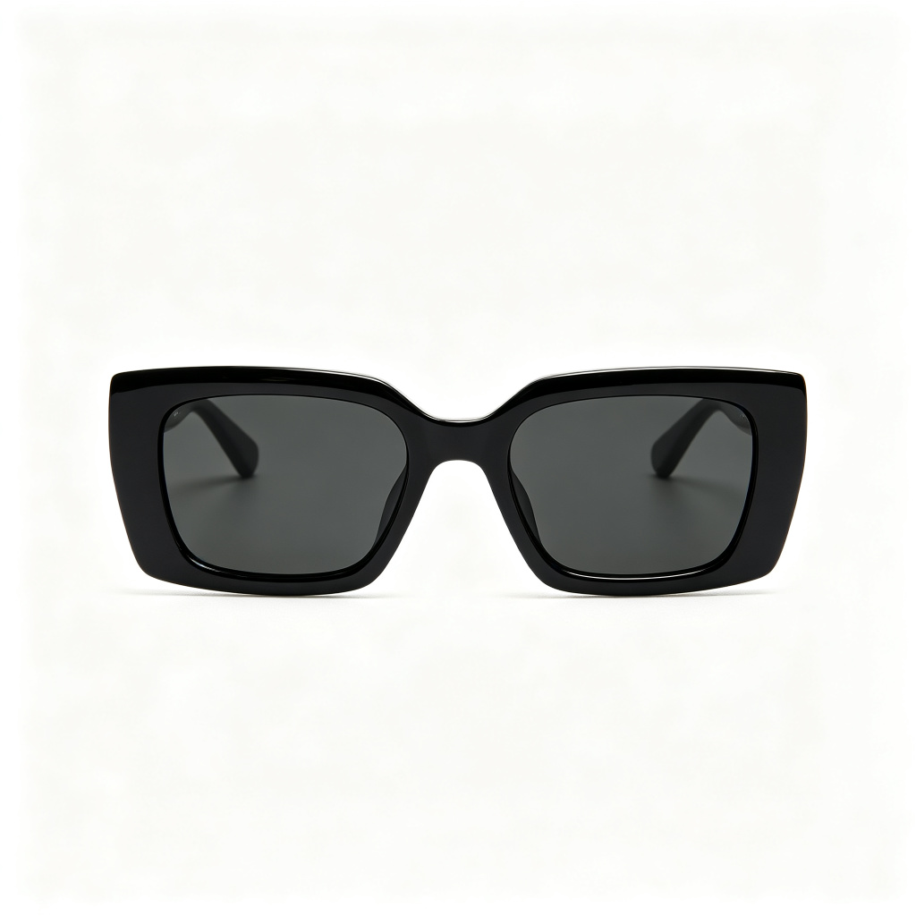 Black Square Polarized Sunglasses – Bild 2