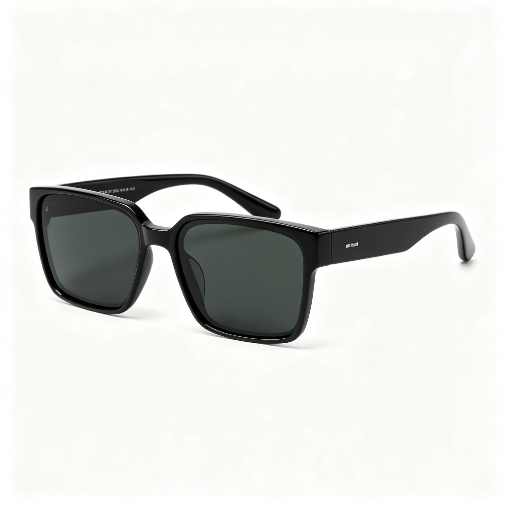 Black Square Polarized Sunglasses – Bild 3