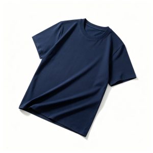 Navy Cotton Crew Neck Short Sleeve T Shirt