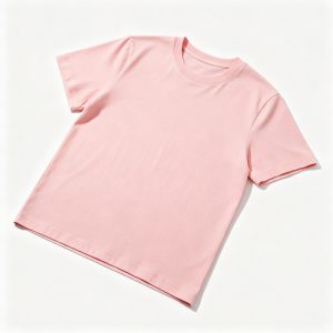 Pink Cotton Crew Neck Short Sleeve T Shirt