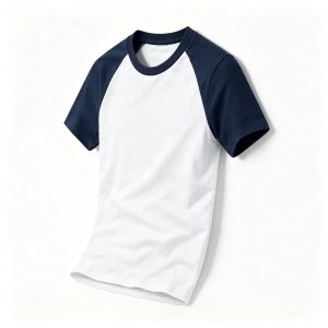 Navy Raglan Sleeve Deer Logo T Shirt