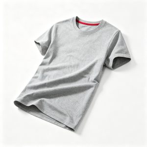 Heather Gray Crew Neck Short Sleeve T Shirt