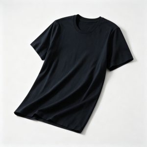 Black Crew Neck Short Sleeve T Shirt
