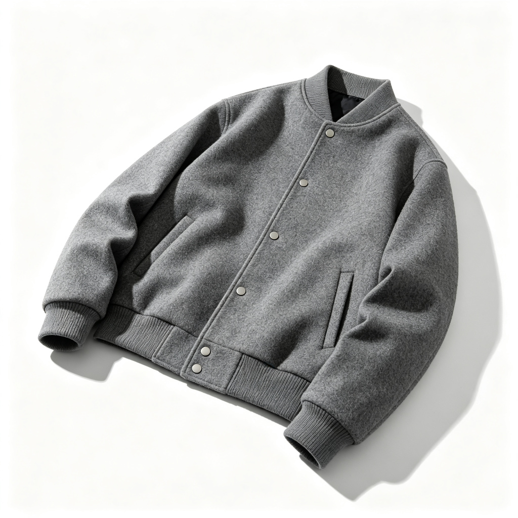 Gray Baseball Jacket