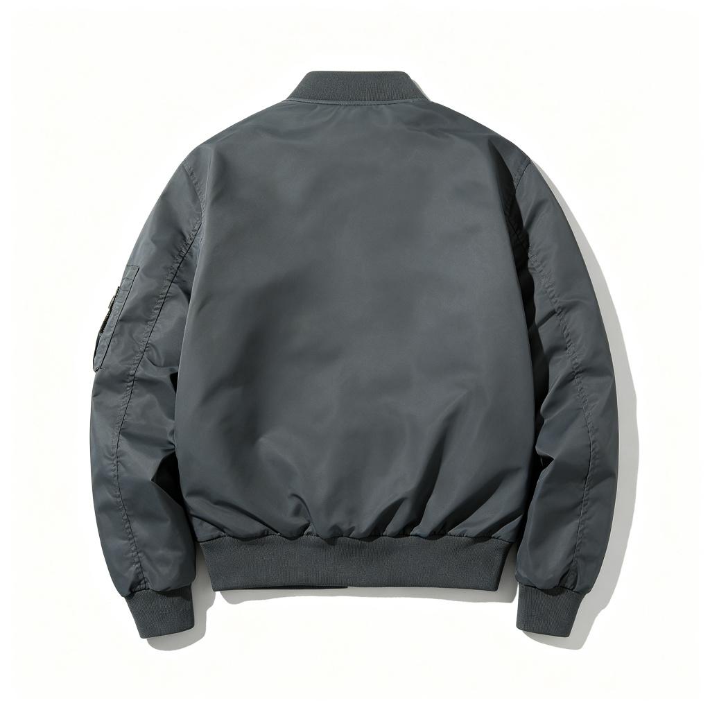 Dark Gray Bomber Jacket – Bild 3