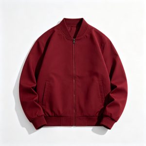Burgundy Baseball Jacket
