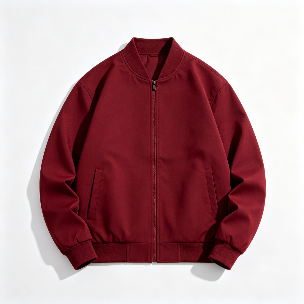 Burgundy Baseball Jacket