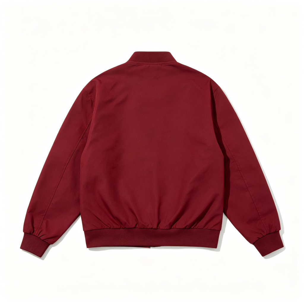 Burgundy Baseball Jacket – Bild 3