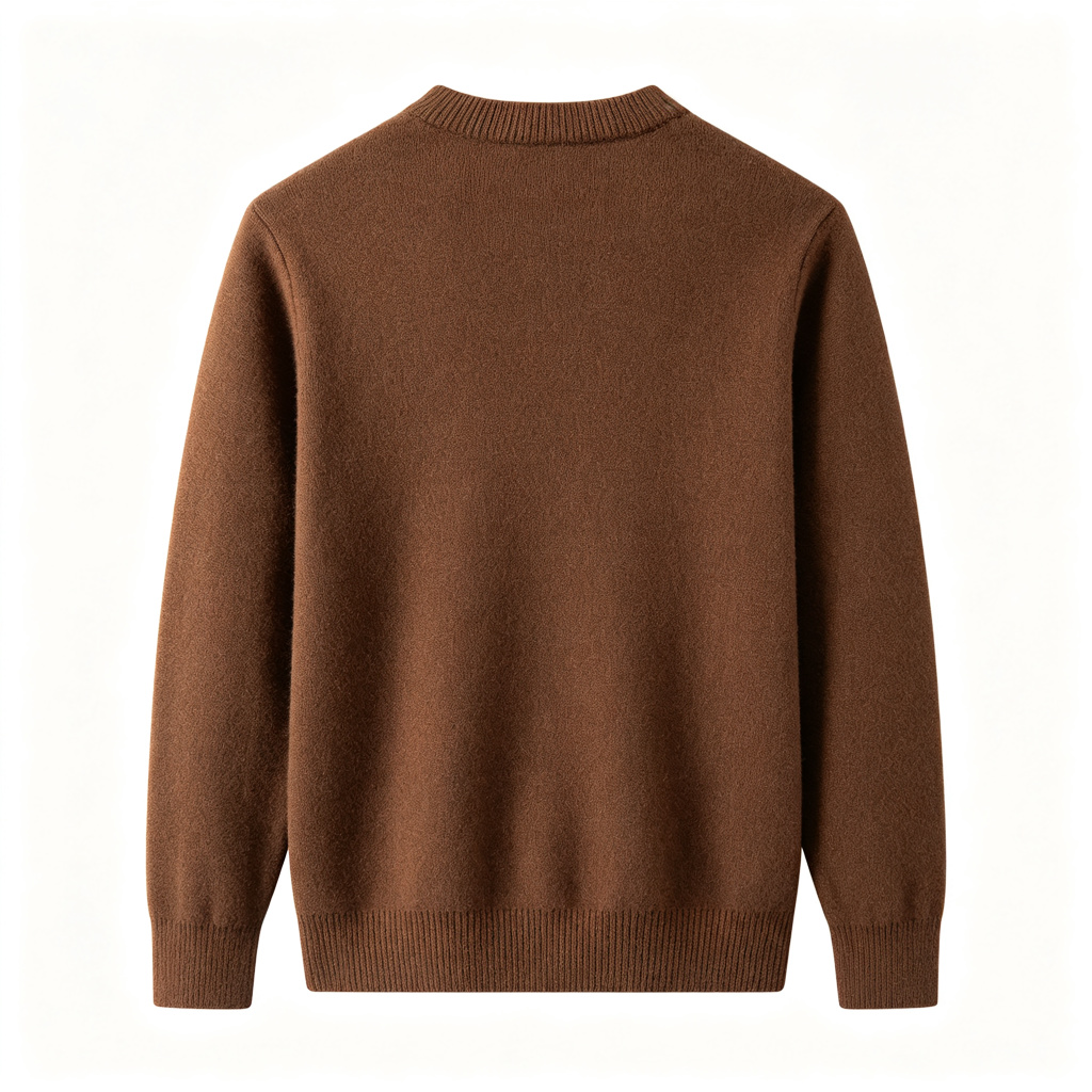 Coffee Crew Neck Knit Sweater – Bild 3