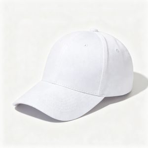 White Cotton Baseball Cap