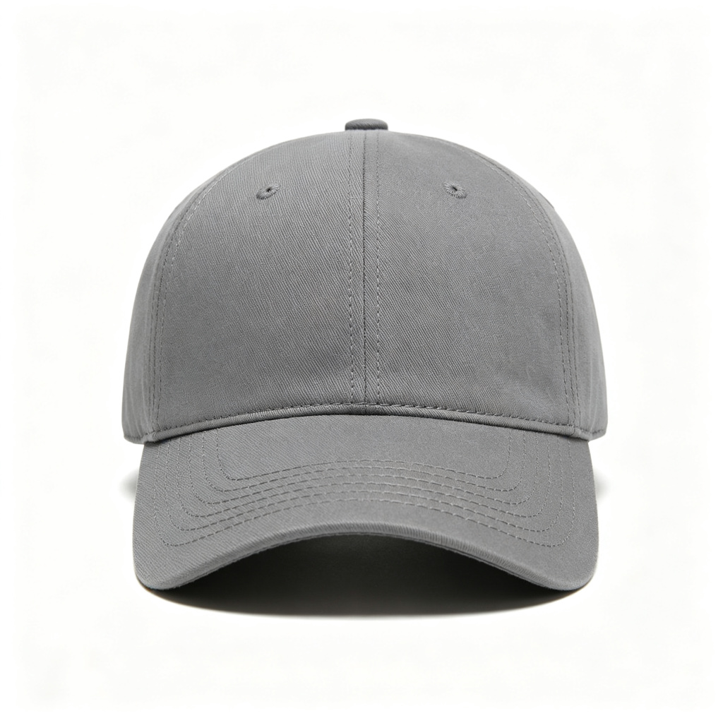 Gray Cotton Baseball Cap – Bild 2