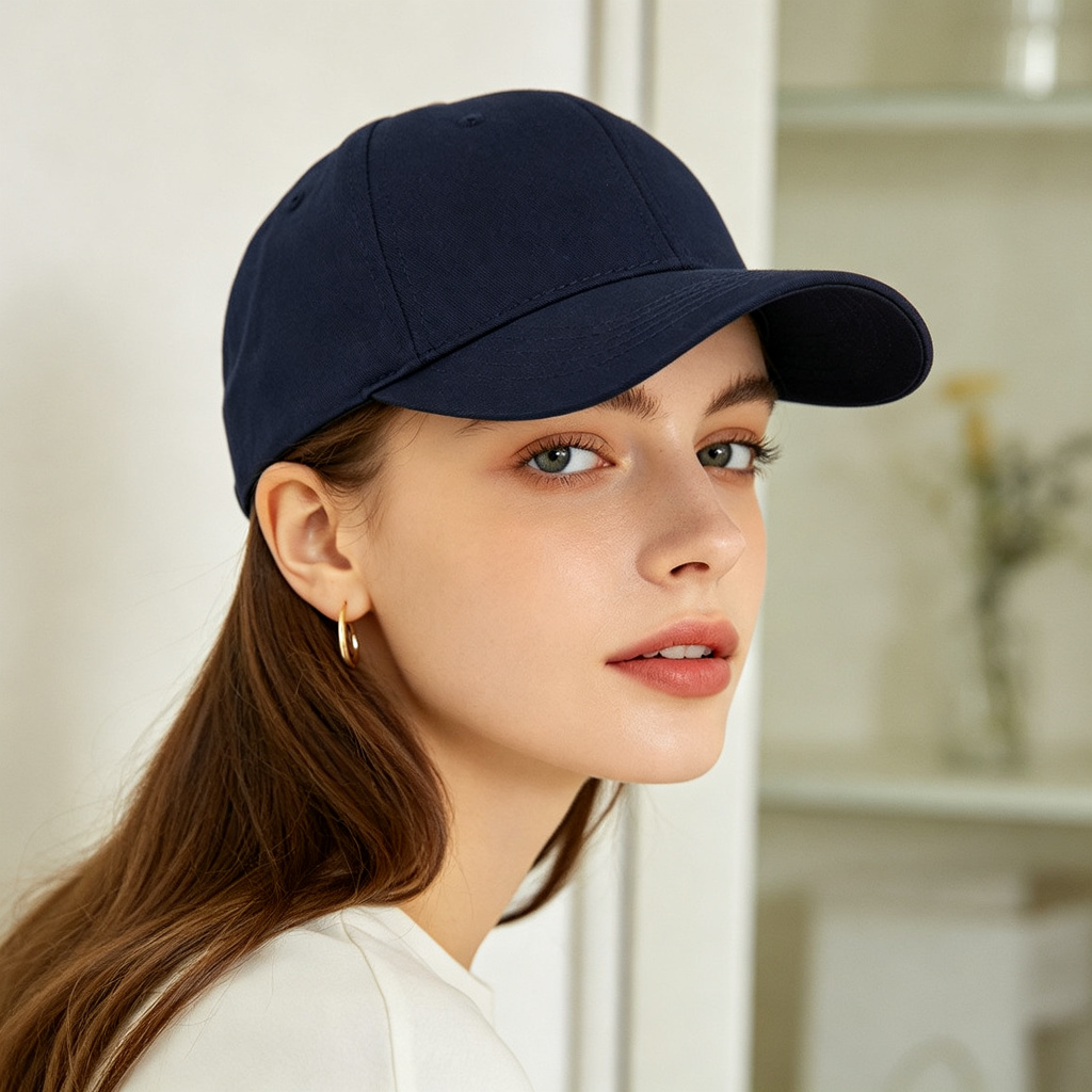 Navy Cotton Baseball Cap – Bild 3