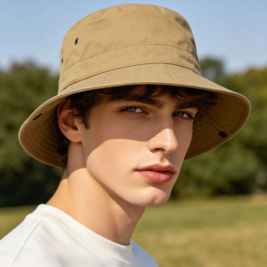 Khaki Bucket Hat – Bild 3