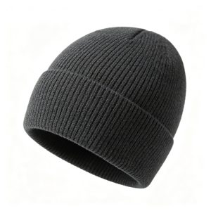 Dark Gray Knit Beanie