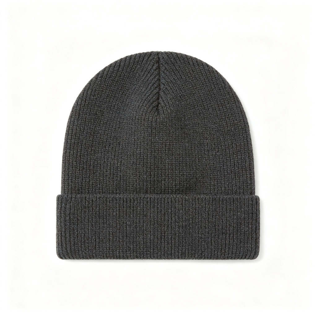 Dark Gray Knit Beanie – Bild 2