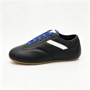 Black Blue White Retro Low Top Trainers