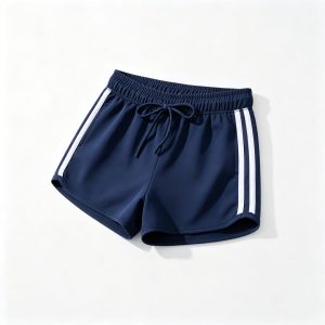 Navy White Stripe Sport Shorts
