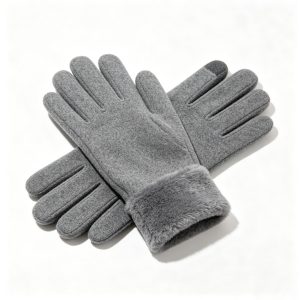 Gray Fleece Lined Gloves