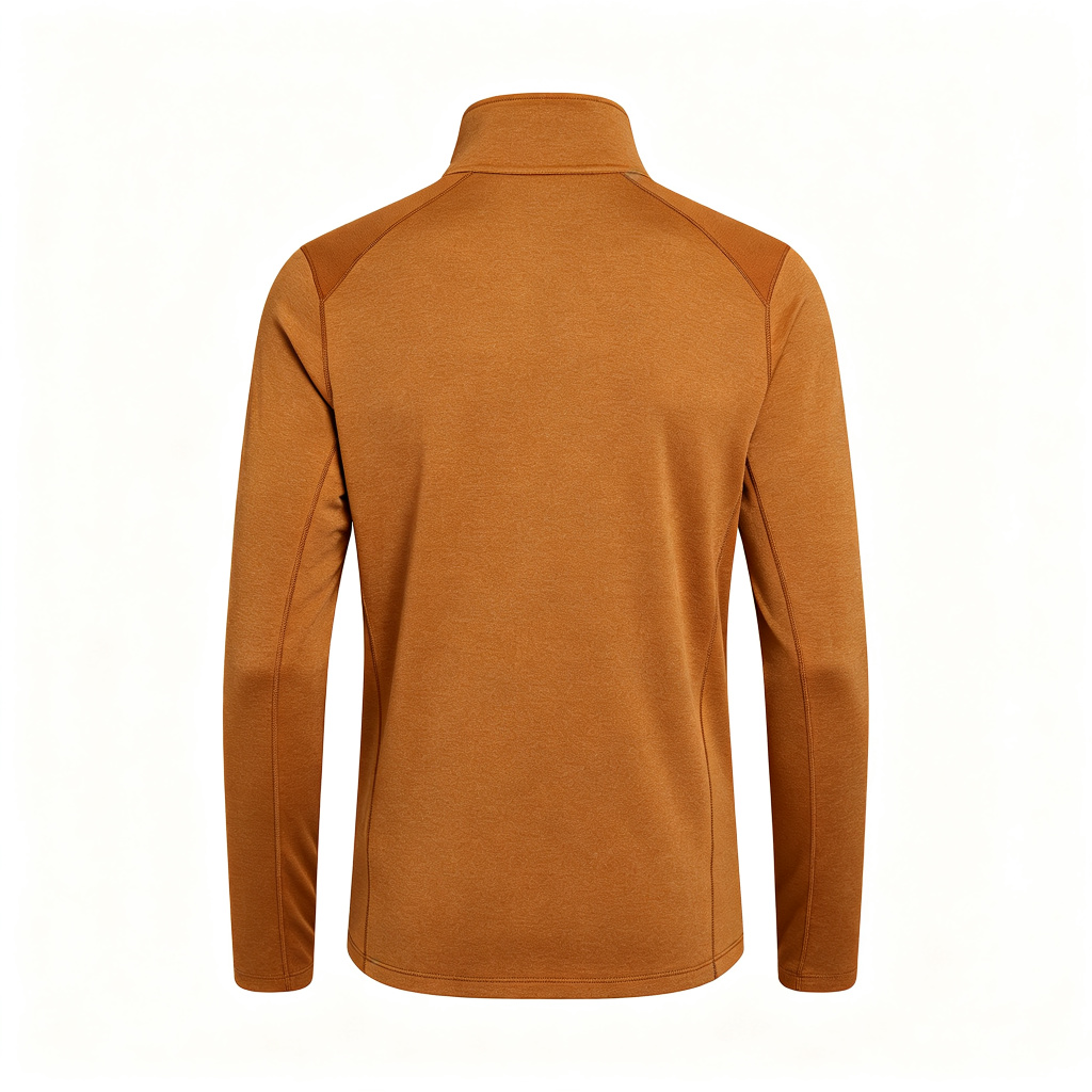 Caramel Half-Zip Long Sleeve Athletic Top – Bild 3