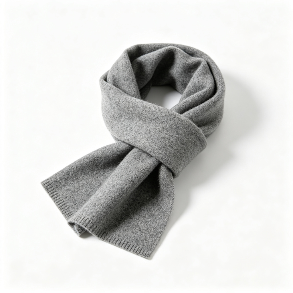 Gray Cashmere Scarf