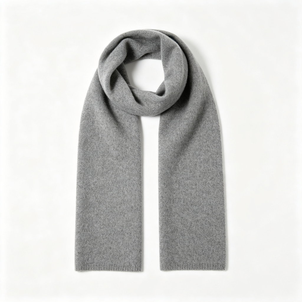 Gray Cashmere Scarf – Bild 2