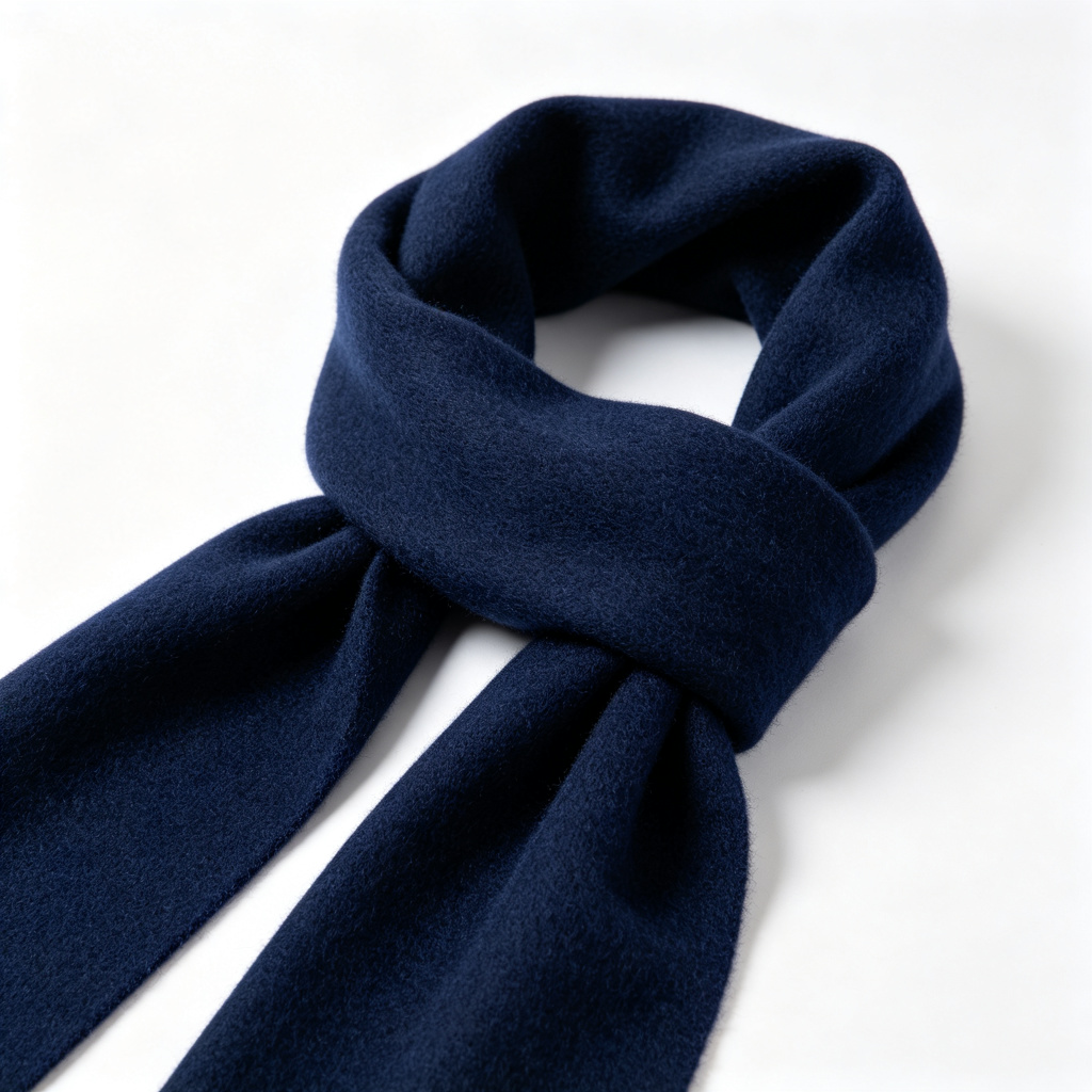 Dark Blue Cashmere Scarf