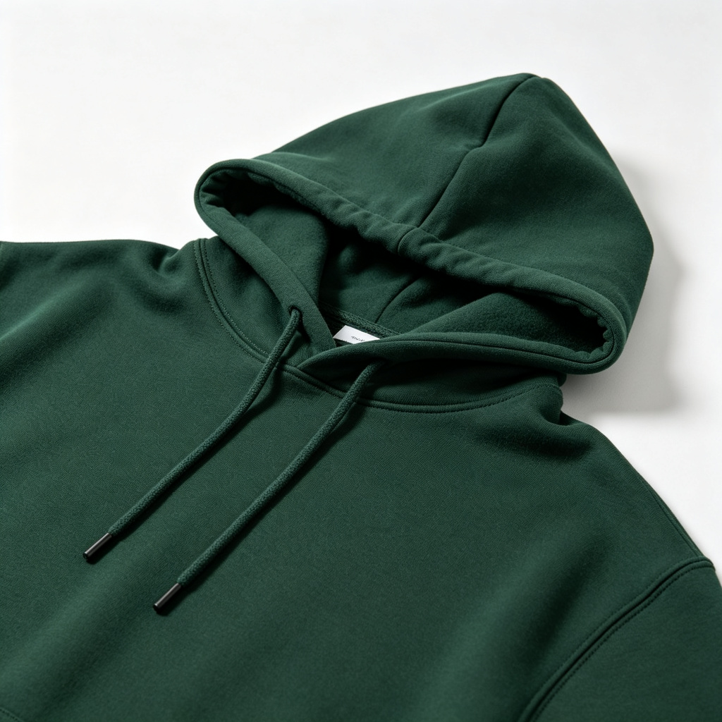 Dark Green Hooded Sweatshirt