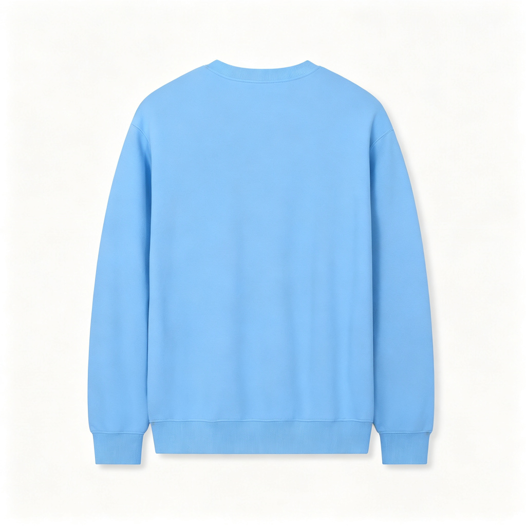Light Blue Crew Neck Sweatshirt – Bild 3