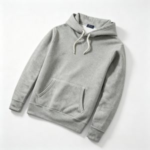 Heather Gray Hooded Sweatshirt