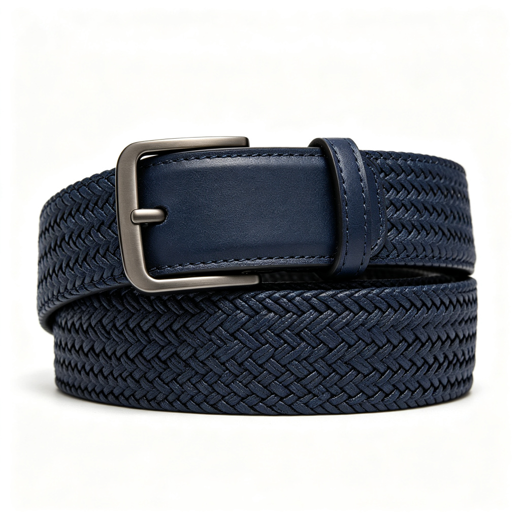 Navy Woven Belt