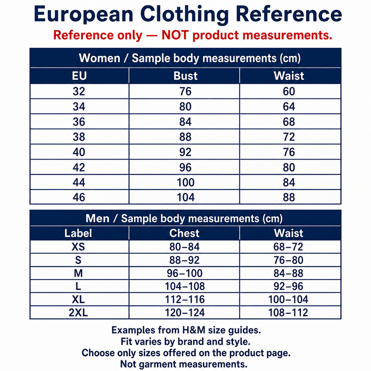 General size reference only; not product measurements.