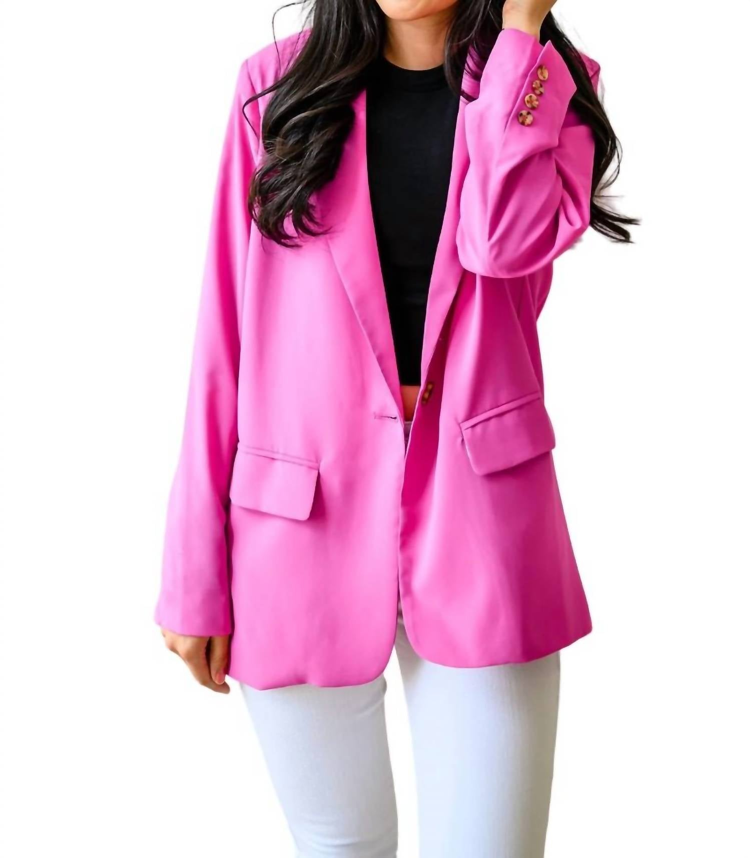 Every Day Blazer – Fuchsia