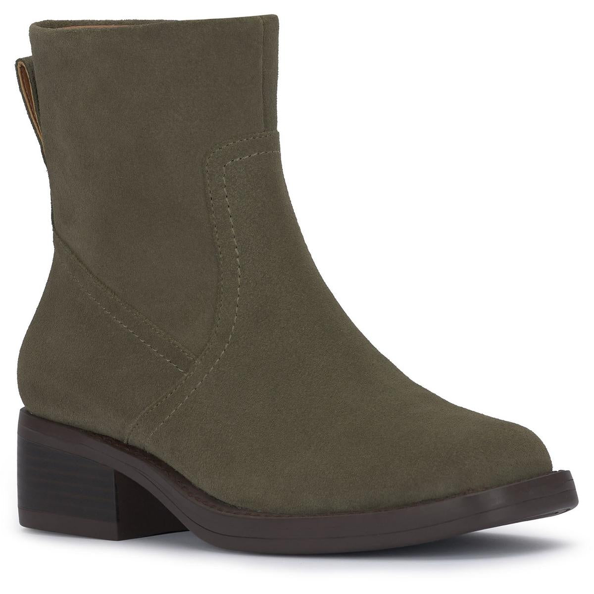 KAZEY Leder-Stiefeletten mit Schichtabsatz