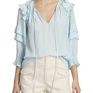 Samira Bluse – Crystal Blue