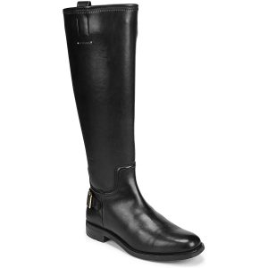 Merina geprägte kniehohe Stiefel mit Schnalle