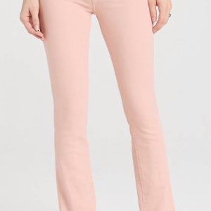 Insider Hover Jeans mit hohem Bund und geradem Bein – Peach Parfait