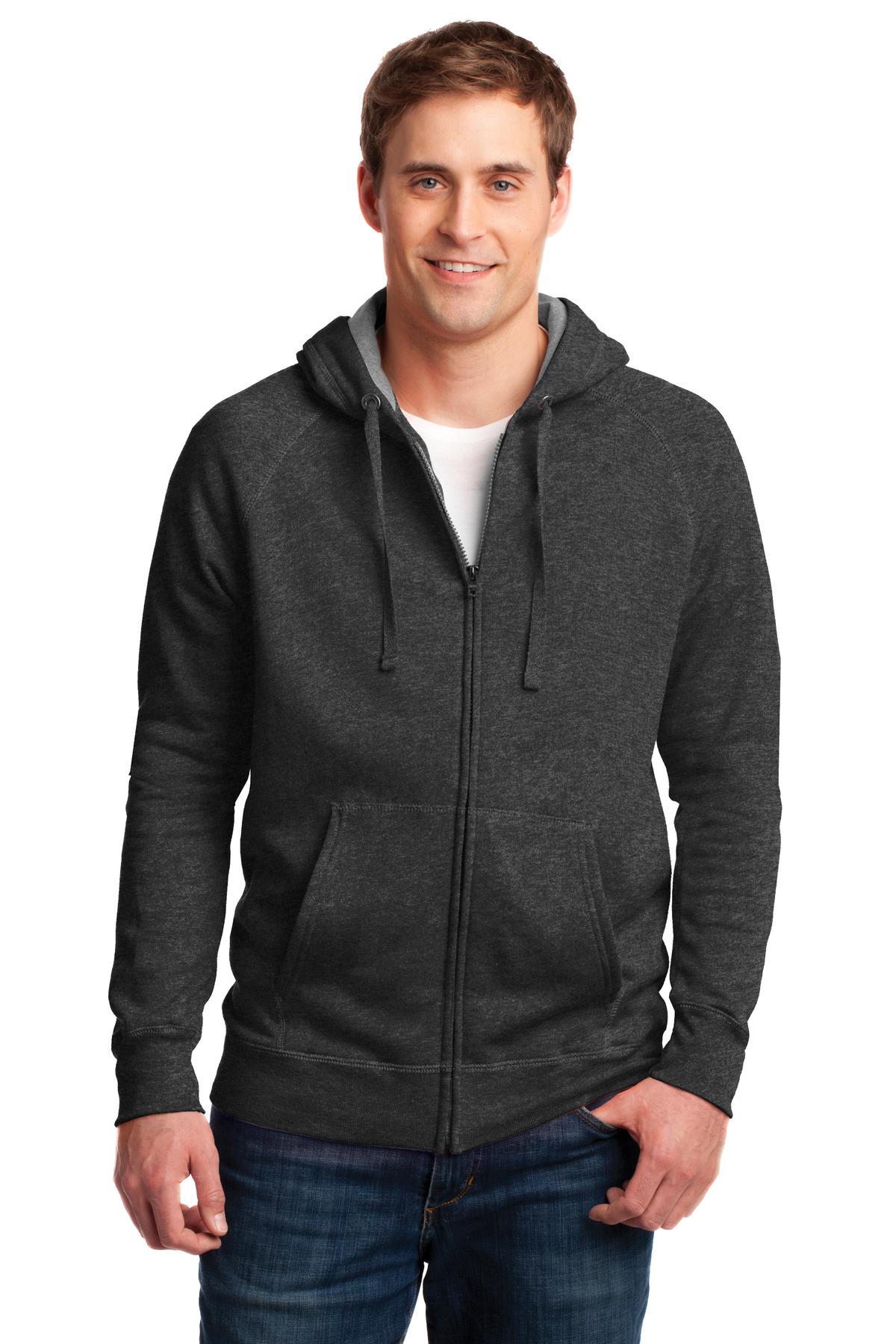 Hanes Nano Kapuzen-Sweatshirt – durchgehender Reißverschluss, Herren