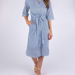 The Every Ikat Kleid – Marineblau