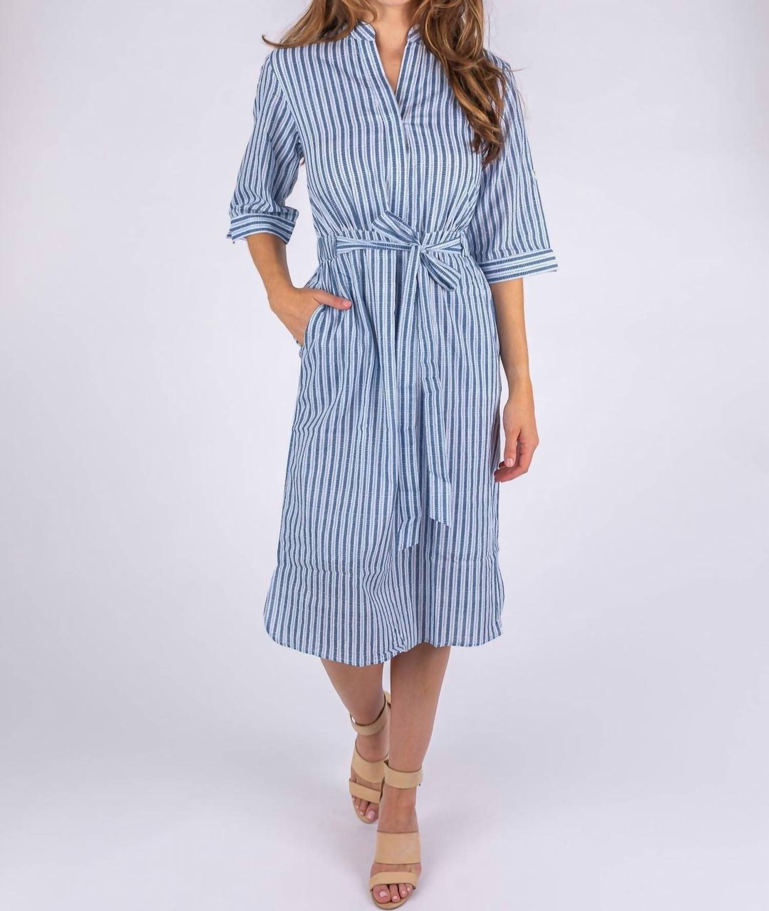 The Every Ikat Kleid – Marineblau